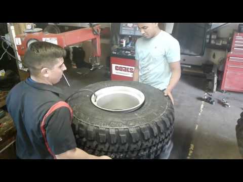 Stretching tires 35 /12.50 /15 inch on 15 inch wire wheels