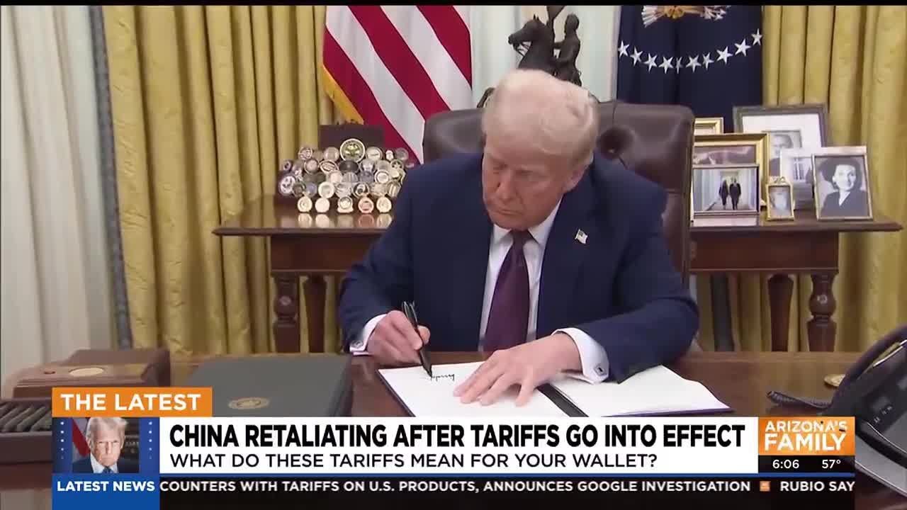 What products will be affected after China retaliates to US tariffs