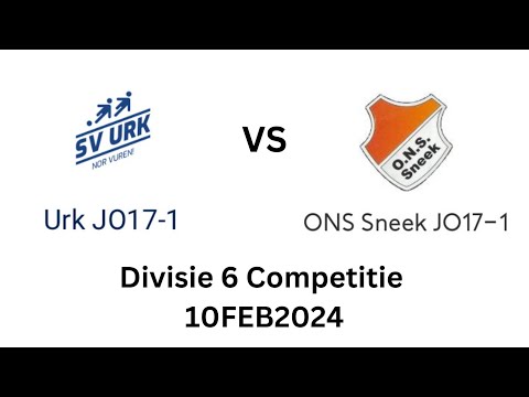 Urk JO17-1 vs ONS Sneek JO17-1 (Divisie 6 Competitie 10FEB2024)