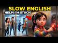 Mia Got Stuck In An Elevator Easy English Listening Story For Beginners A2 Level