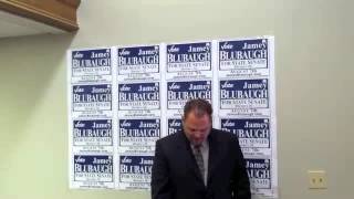 preview picture of video 'Jamey Blubaugh for Senate Kickoff Speech'