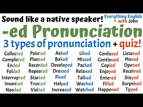 Master -ED Pronunciation in English: Stop Making These Common Mistakes!