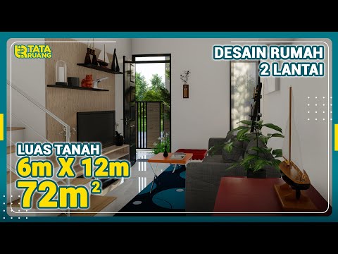 Minimalist 2-story house design with a land area of ​​6x12 (72 square meters)