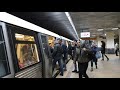 4K Bucharest Metro BOMBARDIER Metro Prague At Stefan Cel Mare Station On M1