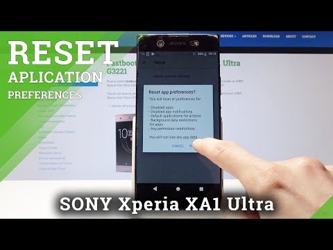 How to Reset App Preferences in SONY Xperia XA1 - Restore App Configuration