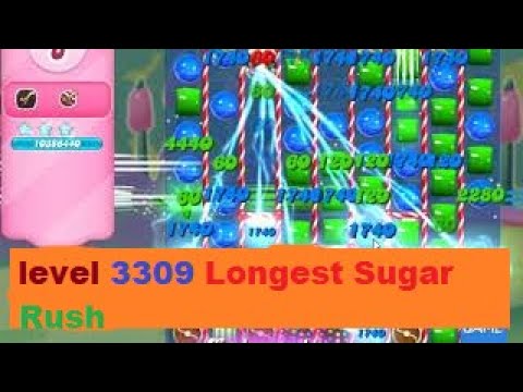 Candy Crush  Level 3309 ⭐ Longest Sugar Rush