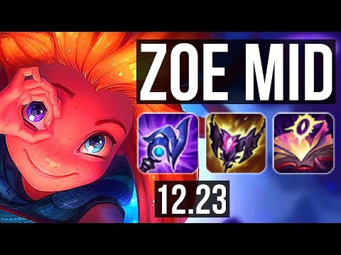 ZOE vs JAYCE (MID) | 13/1/9, 800+ games, 1.4M mastery, Godlike | EUW Diamond | 12.23