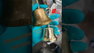 Polished Brass Hand Bell. #handbells #bells #brassbell #brassbell #shorts