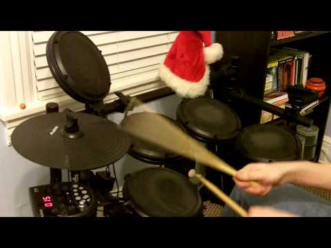 The Deluxtone Rockets - Santa Claus Is Back In Town (Drum cover)