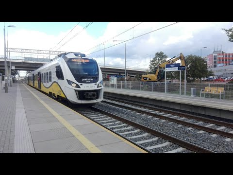 Wrocław Grabiszyn - Odjazd - Newag Impuls 36WEa-016 do Jeleniej Góry jako D6 KD 69277