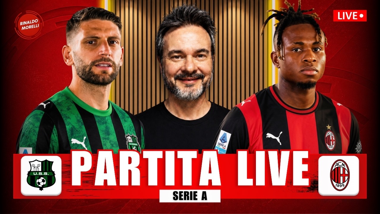 SASSUOLO-MILAN 1-1 LIVE 🔴 Segui la partita di Serie A con Rinaldo Morelli!