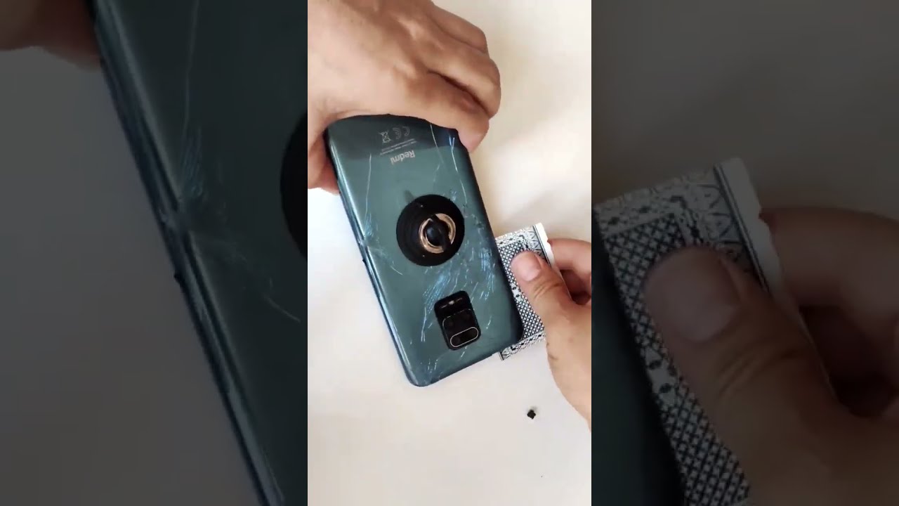 cambio de cubierta trasera de Xiaomi redmi note 9 pro😃🙊 #shorts #xiomi #repair #note9pro