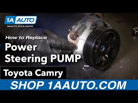 How to Replace Power Steering Pump 06-11 Toyota Camry