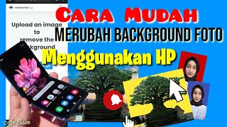 Cara mudah mengganti background foto di android || #belajarpercetakan #mengganti backgroundfoto