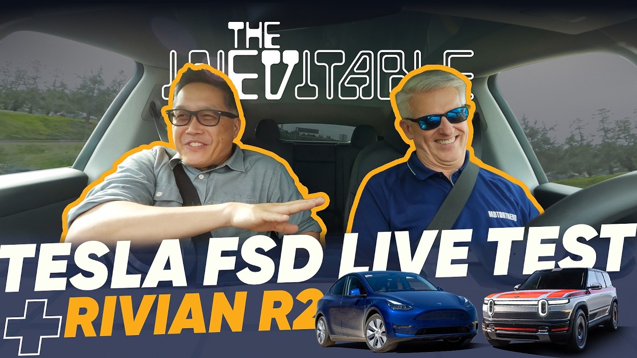 Tesla FSD v14 1-HOUR+ Live Test + Rivian R2 First Drive Impressions