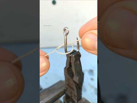Excellent Fishing Knot Technique! How to Securely Tie a Hook to a Fishing line #fishing #hook #tips