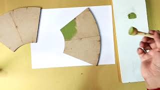 Coloring of MDF cutouts