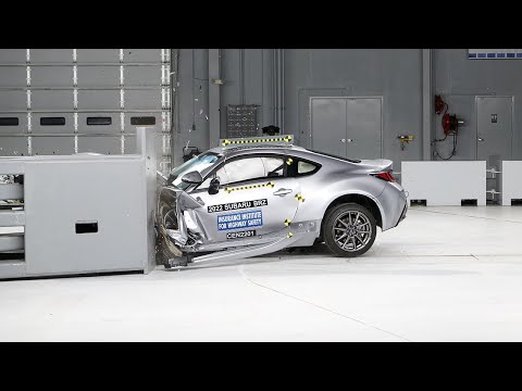 2022 Subaru BRZ driver-side small overlap IIHS crash test