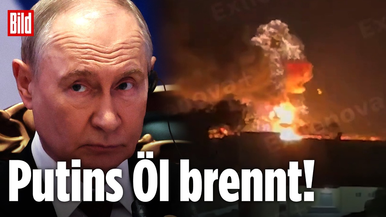 UKRAINE-KRIEG: Gewaltige Explosionen in Russland! Raffinerie in Jaroslawl in Flammen!
