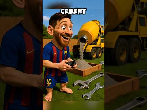 Messi and Ronaldo Build a Swimming Pool 🤣🤣