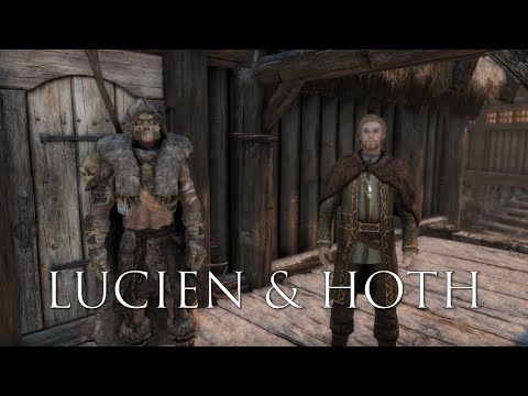 Lucien Flavius and Hoth - All Conversations - Skyrim Follower Mod Interaction Showcase