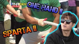 Download lagu [RunningMan] This is Sparta-kook !!  Even with only one hand, Jong kook still won !! 💪💪 mp3