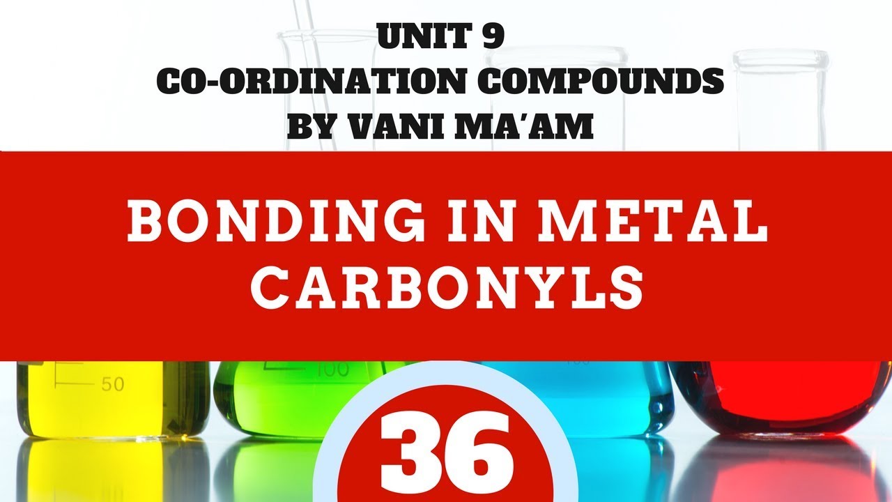 Bonding in Metal Carbonyls | Part -36| Unit 9| CBSE grade 12 chemistry Chapter Coordination compound