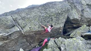 Video thumbnail of Rosa maialino, 8a. Gottardo