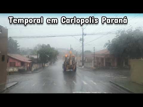 Choveu em Carlopolis PR parou e choveu +