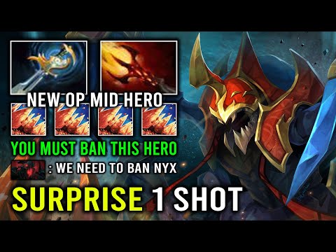 This Will Make You Want to Ban Nyx In Ranked - Surprise 1 Shot Solo Mid Against Pro SF 7.33c Dota 2