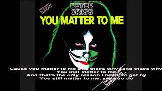 you matter to me with lyrics.wmv