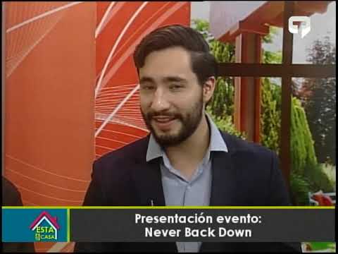 Presentación evento Never Back Down