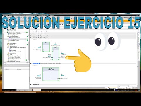 SOLUCIÓN EJERCICIO 15 con TIA Portal y Factory IO - PLC ESPAÑOL 🚀 067