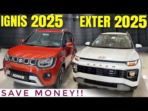 Maruti Ignis vs Exter 2025 New Model - Which is Better? | Hyundai Exter vs Ignis 2025 New Model