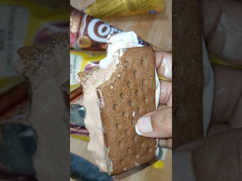 Trying The New Choco-Vanilla Ice Cream Sandwich 🤤🍦#icecream