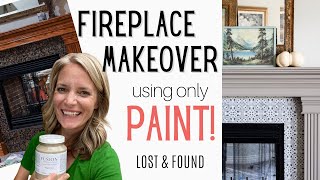 How to Paint your Fireplace with Fusion Mineral Paint | Cottage Style Fireplace Makeover |