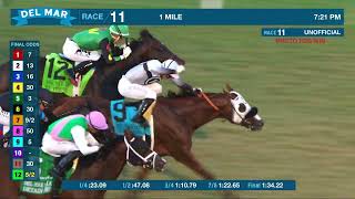 King of Gosford (GB) wins the Del Mar Mile G.I race 11 at Del Mar 8/22/26