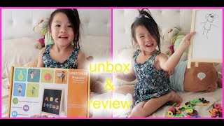 Magnetic Letters and Numbers Easel Board Unboxing and Review from INNOCHEER