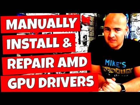 Part of a video titled How To Manually Install Or Repair AMD Radeon Graphics Card ...