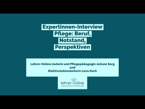 Expertinnen-Interview: Pflegeberuf, Pflegenotstand und Auszubildendensituation