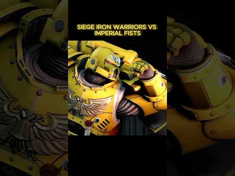 Iron Warriors vs Imperial Fists #warhammer40ktacticus #warhammer40kofficial #warhammer40k #shorts