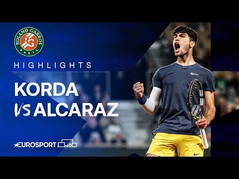 Sebastian Korda vs Carlos Alcaraz | Round 3 | French Open 2024 Highlights 🇫🇷