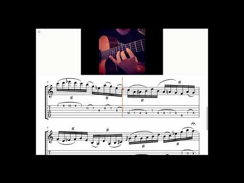 CRAZY Legato Tom Quayle TABS - Improvised Eb Lydian Augmented Line