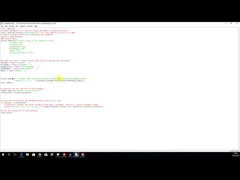 Create a database with SQL and Python Lesson 1