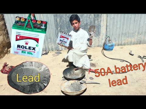 How many lead does a 50A car battery have? battery experment by
