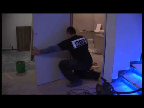 porte invisible alu3 - invisible door alu3- wandbündige türen mit unsichtbare rahmen-invisible door