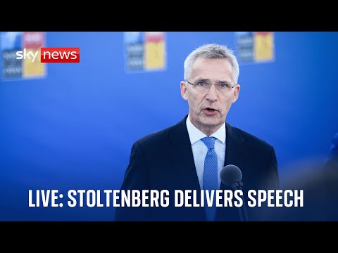 NATO Secretary General Jens Stoltenberg delivers speech at conference in Prague