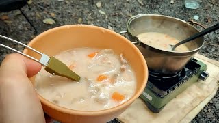 デイキャンプでシチュー作り！