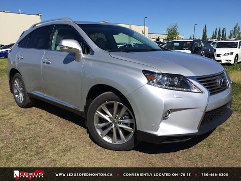 New Silver on Light Grey 2015 Lexus RX 350 AWD Technology Package Review  - Downtown Edmonton