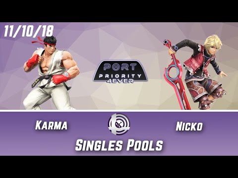 Port Priority 4Ever - Karma (Ryu) Vs. Nicko (Shulk) - Pools